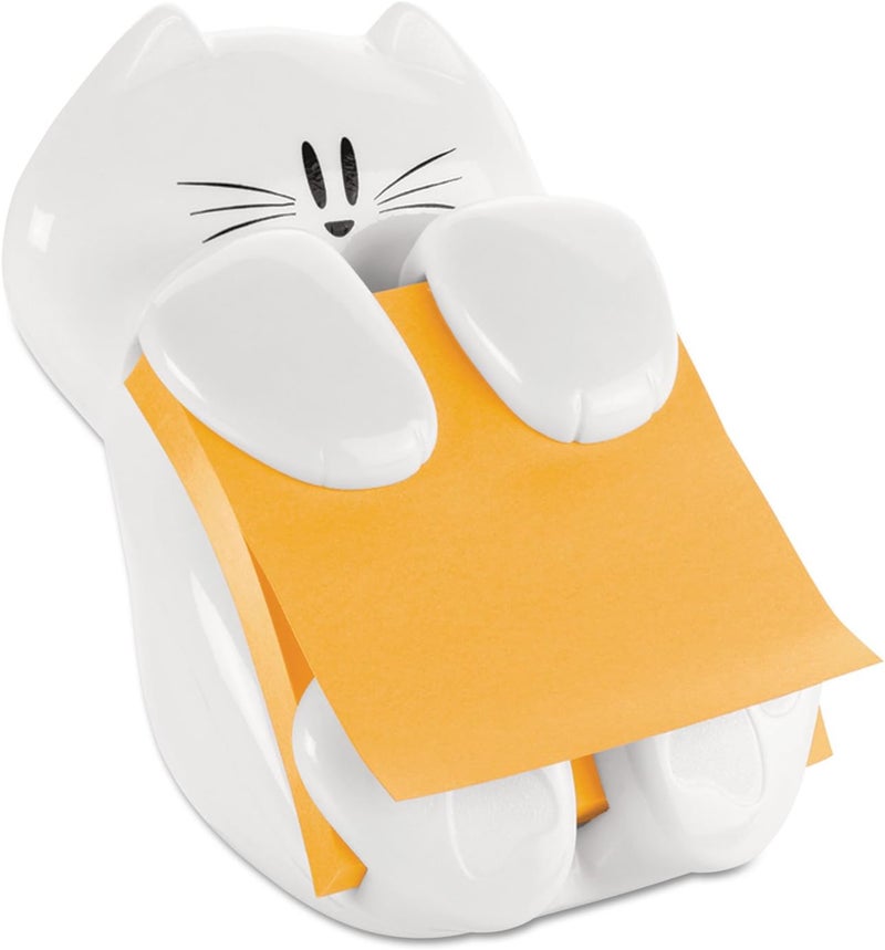 Post It CAT330 Pop-Up Note Dispenser Cat Shape, 3 x 3, White - Image 2